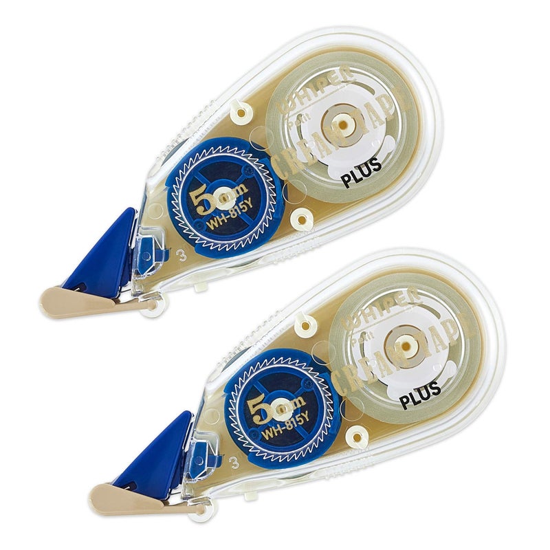 PLUS WH-815Y 51-643 Correction Tape, Whitepatch Cream Tape 0.2 inches (5 mm) - Image 1